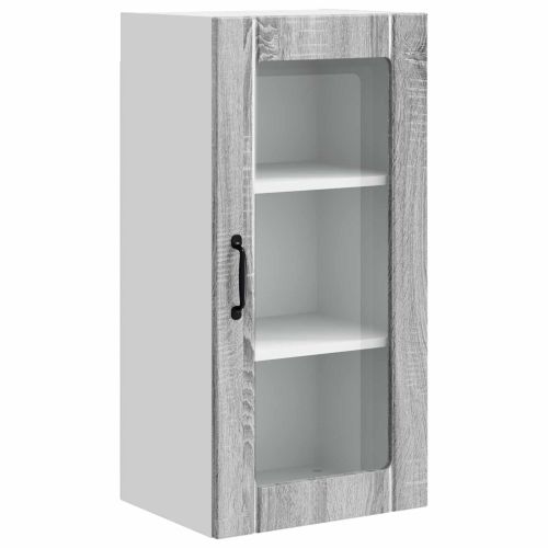 Панел за миялна машина с рафт 2 pcs Сив Сонома 40 x 31 x 80 см