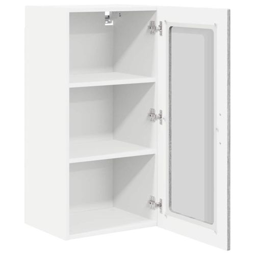 Панел за миялна машина с рафт 2 pcs Сив Сонома 40 x 31 x 80 см