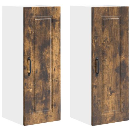 Кухненски шкаф 2 pcs Димян дъб 30 x 31 x 80 см Инженерно дърво