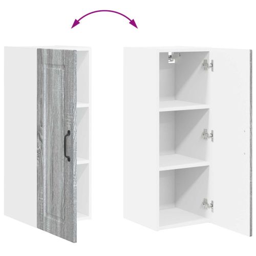 Стенен шкаф PORTO 2 pcs Сив Сонома 30 x 31 x 80 см