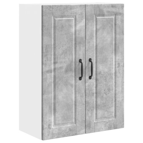 Кухненски шкаф Циментено сиво 60 x 31 x 80 см Инженерно дърво