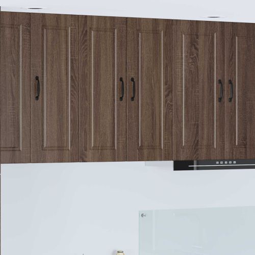 Кухненски шкаф с рафт Кафяв дъб 60 x 31 x 80 см Инженерно дърво