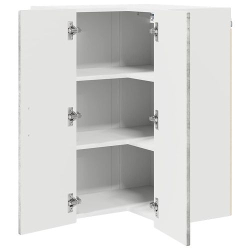 Панел за миялна машина с рафт Циментено сиво 57 x 57 x 80 см
