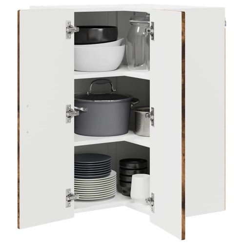 Стенно ъглово шкафче PORTO Димян дъб 57 x 57 x 80 см