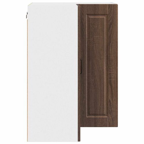Стенно ъглово шкафче PORTO Кафяв дъб 57 x 57 x 80 см