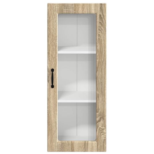 Стенен стъклен шкаф PORTO Сонома дъб 40 x 31 x 100 см