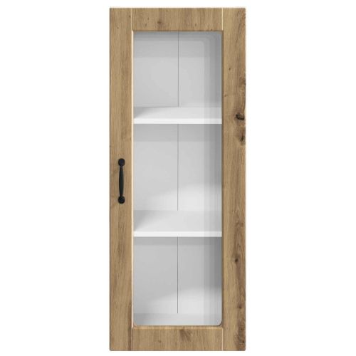 Стенен стъклен шкаф PORTO Дъб 40 x 31 x 100 см Инженерно дърво