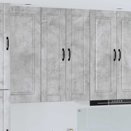 Кухненски шкаф Циментено сиво 30 x 31 x 100 см Инженерно дърво