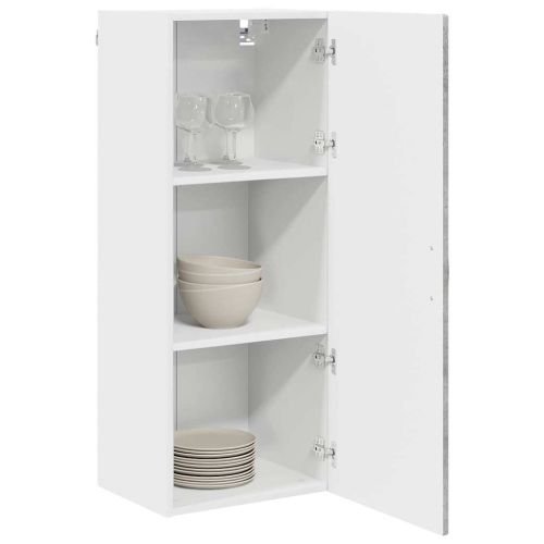 Панел за миялна машина с рафт Циментено сиво 40 x 31 x 100 см