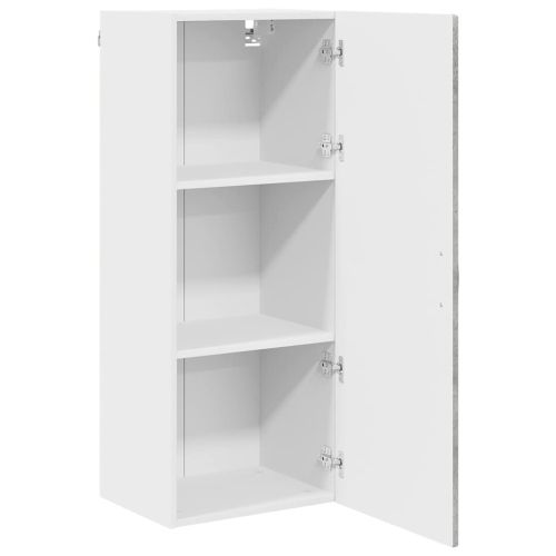 Панел за миялна машина с рафт Циментено сиво 40 x 31 x 100 см