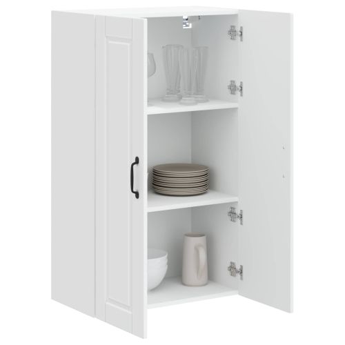 Кухненски шкаф с рафт Бяло 60 x 31 x 100 см Инженерно дърво