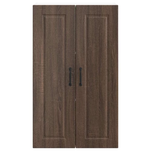 Панел за миялна машина с рафт Кафяв дъб 60 x 31 x 100 см