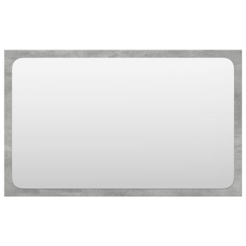 Комплект мебели за баня от 3 части бетонно сив инженерно дърво