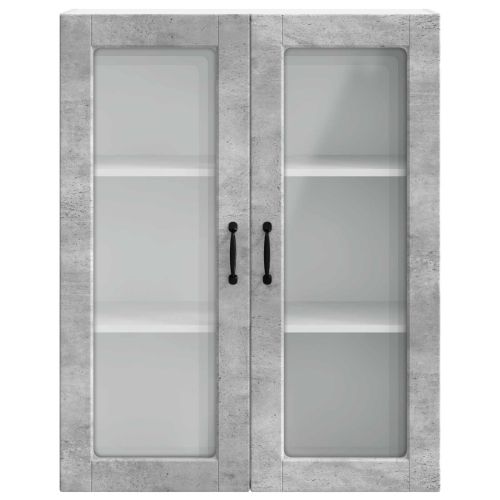 Кухненски шкаф Циментено сиво 80 x 31 x 100 см Инженерно дърво