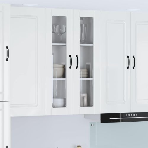 Кухненски шкаф Лъскаво бяло 60 x 31 x 100 см Инженерно дърво