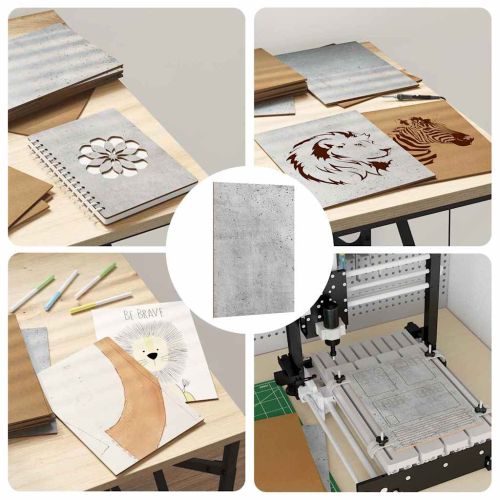 Декор панели 50 pcs Циментено сиво 15 x 21 x 0.27 см