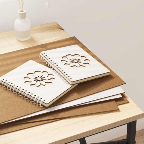 Декор панели 12 pcs Бяло 30 x 42 x 0.27 см Инженерно дърво