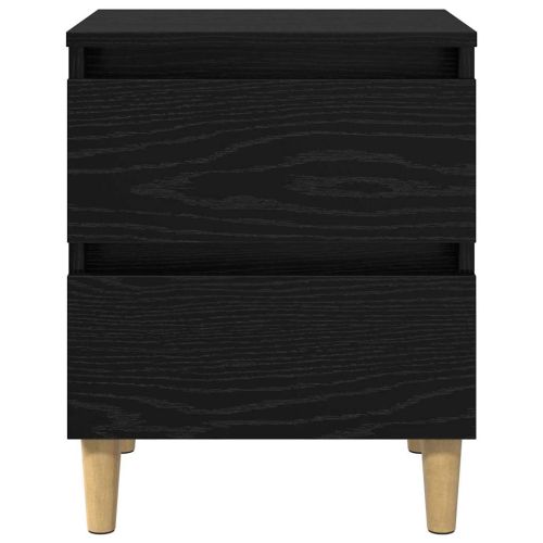 Бюра за легло 2 pcs Черния дъб 40 x 35 x 50 см Инженерно дърво