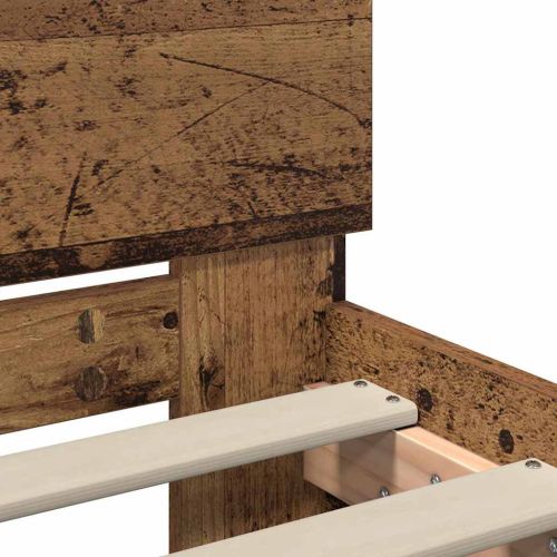 Рамка за легло Старо дърво 75 x 190 cm Инженерно дърво