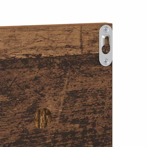 Стени за рафтове с рафт 4 pcs Старо дърво 80 x 11,5 x 18 см
