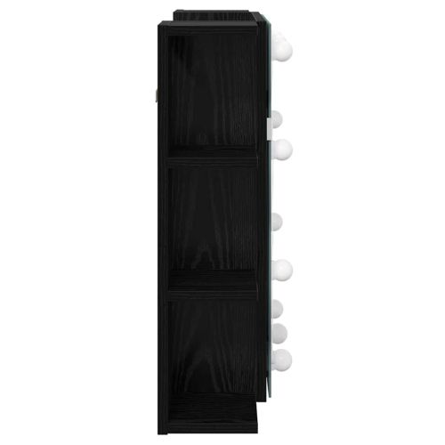 Шкаф с огледало Черния дъб 70 x 16,5 x 60 см Инженерно дърво