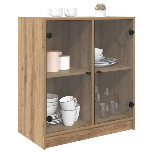 Страничен шкаф Дъб 68 x 37 x 75,5 см Инженерно дърво