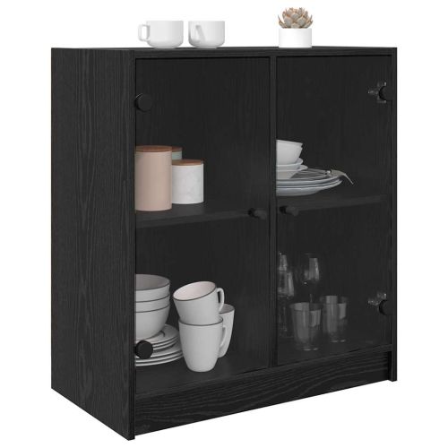 Страничен шкаф Черния дъб 68 x 37 x 75,5 см Инженерно дърво