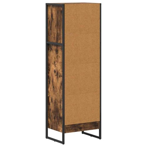 Шкаф за книги 40 x 30 x 121 см Инженерна дървесина Димящ дъб