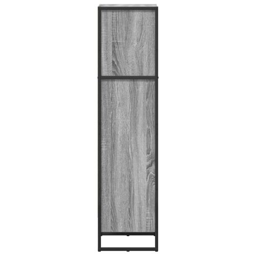 Шкаф за книги 40 x 30 x 121 см Инженерна дървесина Сив Сонома