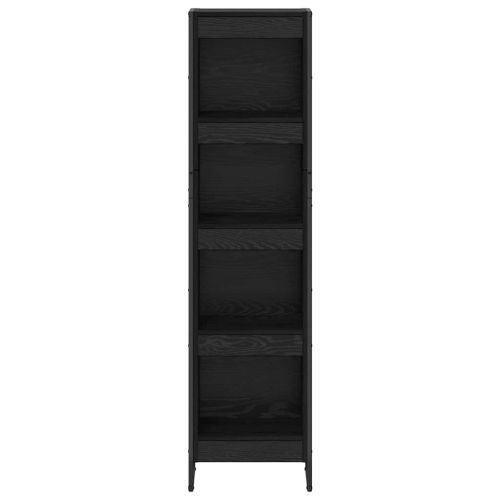 Шкаф за книги 40 x 30 x 155 см Инженерна дървесина Черния дъб