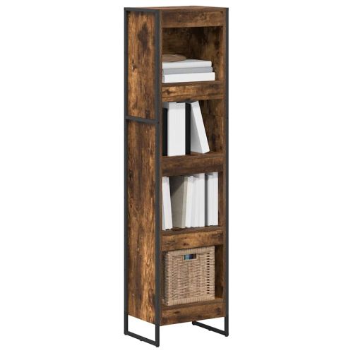 Шкаф за книги Димящ дъб 40 x 30 x 155 см Инженерно дърво