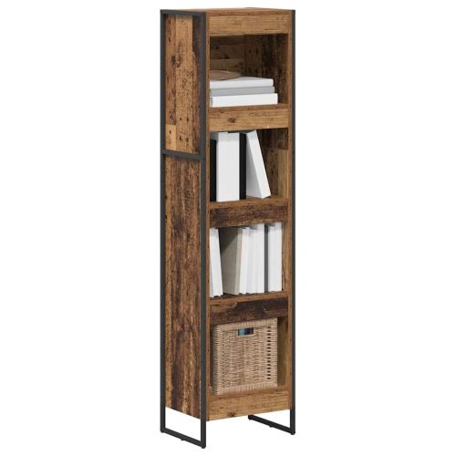 Шкаф за книги Старо дърво 40 x 30 x 155 см Инженерно дърво