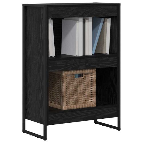 Шкаф за книги 60 x 30 x 86,5 см Инженерна дървесина Черния дъб