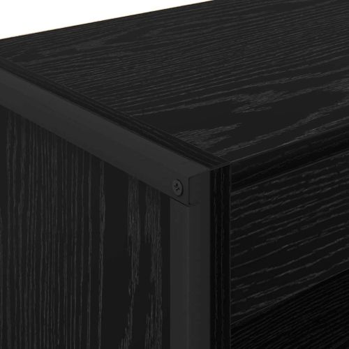 Шкаф за книги 60 x 30 x 86,5 см Инженерна дървесина Черния дъб