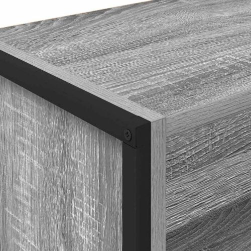 Шкаф за книги 60 x 30 x 86,5 см Инженерна дървесина Сив Сонома