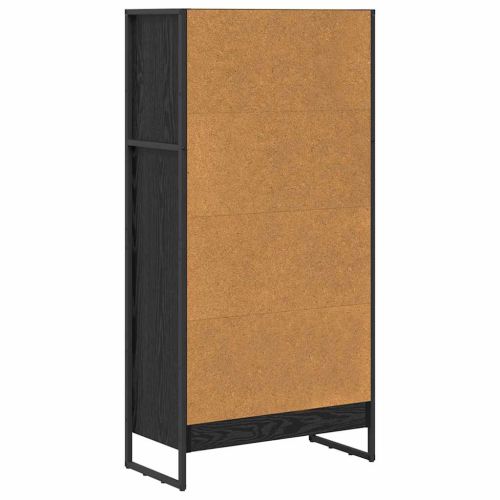 Шкаф за книги Черния дъб 60 x 30 x 121 см Инженерно дърво
