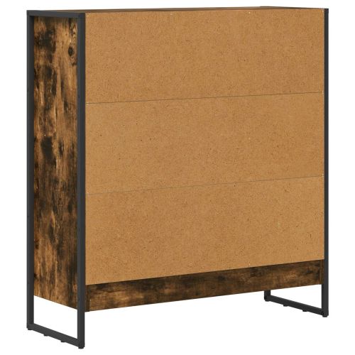 Шкаф за книги Димящ дъб 80 x 30 x 86,5 см Инженерно дърво