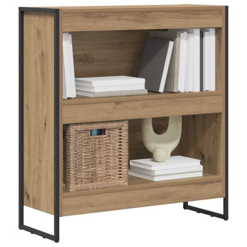 Шкаф за книги 80 x 30 x 86,5 см Инженерна дървесина Дъб Артизан