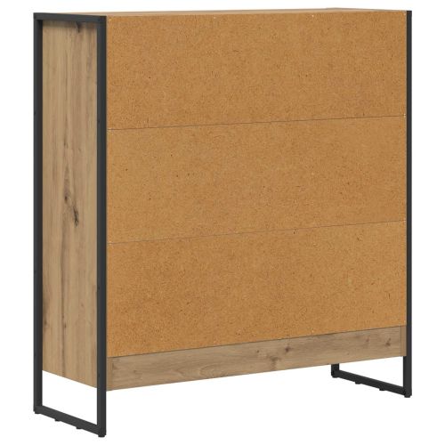 Шкаф за книги 80 x 30 x 86,5 см Инженерна дървесина Дъб Артизан