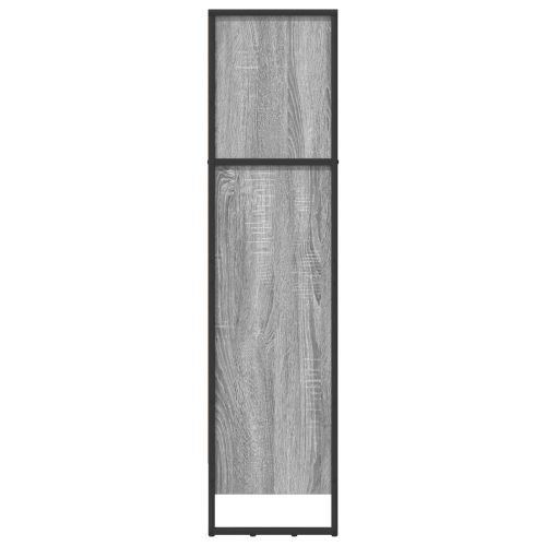 Шкаф за книги Сив Сонома 80 x 30 x 121 см Инженерно дърво