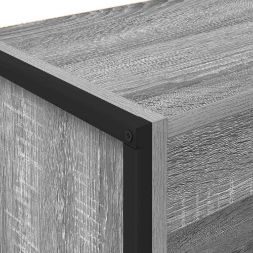 Шкаф за книги Сив Сонома 80 x 30 x 121 см Инженерно дърво