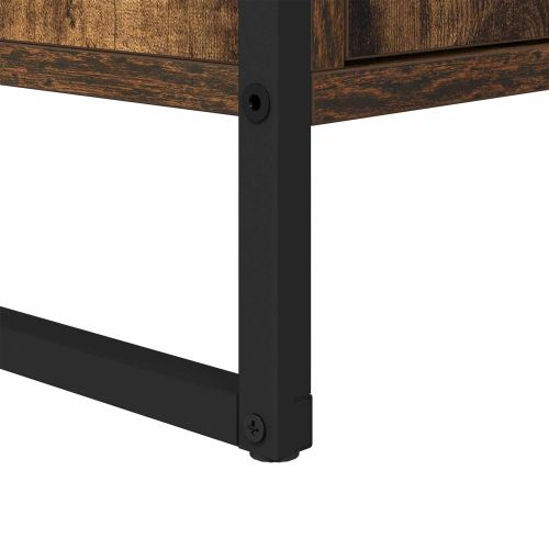 Шкаф за баня с врата Димящ дъб 90 x 30 x 60 cm Инженерно дърво