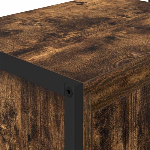 Шкаф за баня с врата Димящ дъб 60 x 30 x 60 cm Инженерно дърво