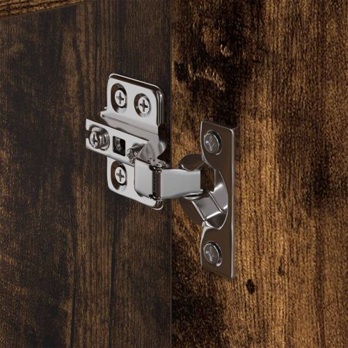 Шкаф за баня с врата Димящ дъб 60 x 30 x 60 cm Инженерно дърво