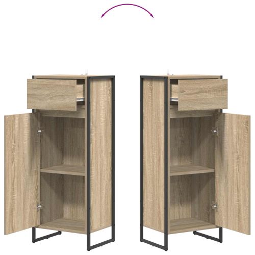 Шкаф за баня Сонома 40 x 30 x 100 см Инженерна дървесина