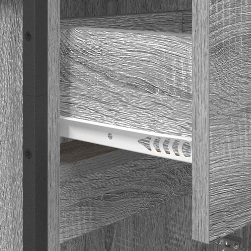 Шкаф за баня Сив Сонома 40 x 30 x 100 см Инженерно дърво