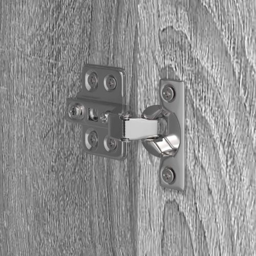 Шкаф за баня Сив Сонома 40 x 30 x 100 см Инженерно дърво