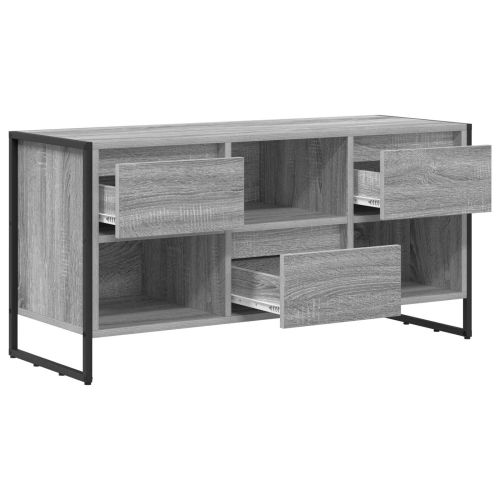 ТВ шкаф Сив Сонома 100 x 36 x 49,5 см Инженерно дърво