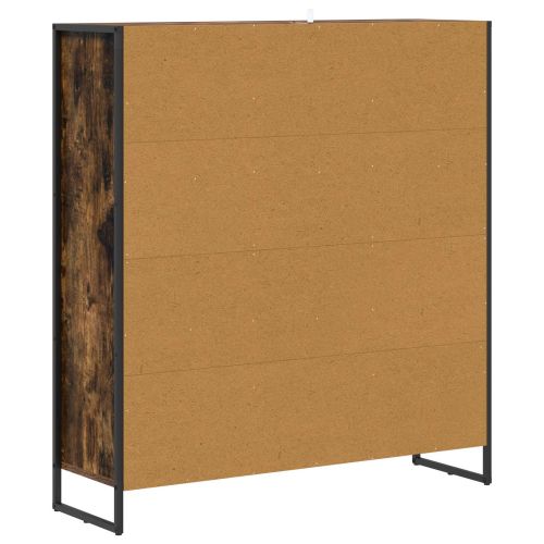 Шкаф за книги Димящ дъб 99.5 x 30 x 108.5 см Инженерно дърво