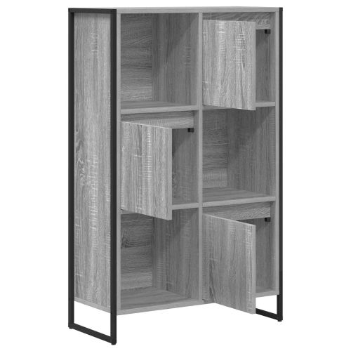 Шкаф за книги Сив Сонома 68 x 30 x 108.5 см Инженерно дърво